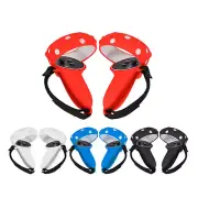 2Pcs Handle Grip Cover Silicone+Nylon Strap For Oculus Quest 2 VR Controller