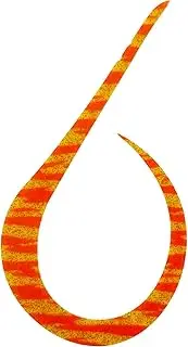 [ロックリンク] Brizm EZ Curly Standard Single Plus 3-Piece Necktie, Curly Tie, Strongest, Strong Wave Gimmick, Self-Made Hook, Spare Sea Bream Lava (Double Orange Zebra)