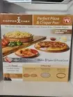 12” COPPER CHEF PERFECT PIZZA & CRISPER PAN 3 PIECE, NON-STICK 550F HEAT RESIST