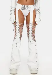 [DARKER WAVS] Compression Lace Up Chaps