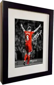 Signed Steven Gerrard Liverpool Autographed Photo Picture Frame by Kicks