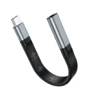 Bend Resistant Type C to 3.5mm Earphone Conversion Aluminum 3.5mm Adapter