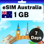 eSIM Australia - 1 GB - 7 Days - Travel eSIM | QR code activation