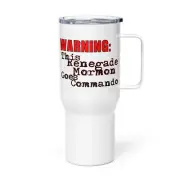 "Renegade Mormon" Travel mug Funny LDS Temple Garment Underwear Commando
