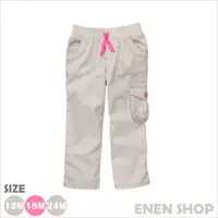 在飛比找蝦皮購物優惠-『Enen Shop』@Carters 淺灰款舒適口袋工作褲