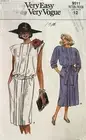 1980's VOGUE Misses' Dress Pattern 9511 Size 12 UNCUT