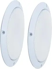 2pcs Metal Speaker Mesh Protective Cover Plastic Decorative Ring for Outdoor Speakers