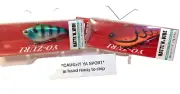 2 Yo-Zuri Rattl'n Vibe 2 1/8" + 2 1/2” Lipless Crankbait R1159 R1160 orng grn