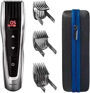 Philips Hair Clipper Series 9000, Motorized Combs, 60 Length Settings, Li-Ion battery, 60min/120 Charge/Run time, Travel Case, HC9420/15