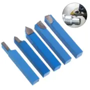 5pcs Metal Lathe Turning Tools Carbide Tipped Hole Grooving Threading Tool