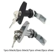 T-Shape Handle Lock with Keys Zinc Alloy Distribution Cabinet Trailer Garage For