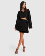 [Belle & Bloom] Before You Go Skirt - Black
