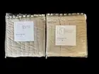 Ballard Designs Audree Pom Pom Quilted Sham Set Of 2 Natural Euro Size 26x26