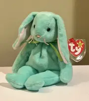 TY Beanie Baby Hippity The Bunny Plush Rare - Error Oriiginal NWT