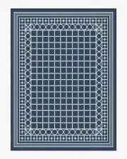 275' x 365' | Machine Washable Runner Rug | Kid & Pet Friendly | Indoor Rug | Palm Beach Navy Flatwoven Rug by Gray Malin | Ruggable