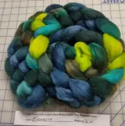 Superwash Wool Combed Top Roving Spinning Handpainted USA Dyed NWT Elizabeth