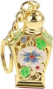 BELLIFFY Refillable Vintage Glass Essential Oil Bottle Travel Perfume Atomizer Elegant Crown Design for Go Use for Essential Oils and Fragrances