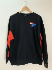 Nike DRI-FIT Get Fit Sweatshirt Women Sz M Oversize Crew Streetwear Retro Feel