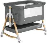 HARPPA Baby Bassinet, Bedside Crib 3 in 1 Bedside Sleeper(Mosquito Net Includ...
