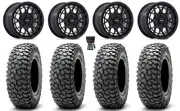 Technic KS139 15" Wheels Black 35" RocScraper Tires UForce U10 Pro/U10 XL Pro