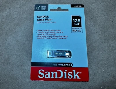 SanDisk Ultra Flair 128GB USB 3.0 SD 150MB/s SDCZ73-128G New Sealed