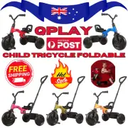 Qplay Pant 3 In 1 Kids Foldable Tricycle Toddler Stroller Trike Bike Ride On Toy