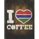 I Heart Coffee: Gambia Flag I Love Gambian Coffee Tasting, Dring & Taste Lightly Lined Pages Daily Journal Diary Notepad