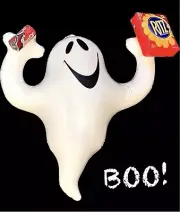 RARE Vintage 90’s Inflatable HALLOWEEN COKE/NABISCO GHOST KIT (2) Store Promo!