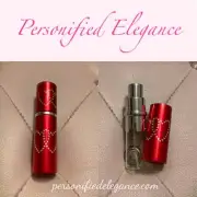 NEW Jeweled Heart Refillable Travel Perfume Atomizer 10ML Red