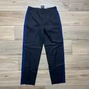 Club Monaco Womens Ryanne CB Wool Blend Pants Size 2 Black Side Stripes