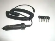CALRAD 45-820 CIGARETTE LIGHTER POWER CORD CABLE w/ INTERCHANGEABLE ADAPTER TIPS
