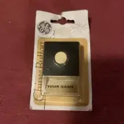 Vintage 1985 GE Lighted Doorbell Chime Push Button with Namecard NOS