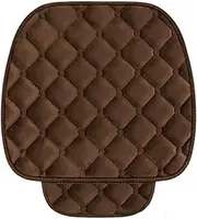 IOIUSKKU Cotton Seat Cushion for Cozy and Warm Driving Experience Waterproof Plush Interior Replacement Parts Articles for Cars, Brown
