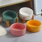 Anti-slip Pet Feeding Bowl Imitation Ceramics Cat Bowl Anti Rollover Food Bowl