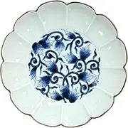 Arita Ware Dish, Handpainted Hosen Kiln, Old Dyed Arabesque, Chrysanthemum Cutter, Approx. 5.9 inches (15 cm)