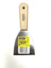 3" WALL SCRAPER STIFF RIGID WOOD HANDLE PUTTY KNIFE NEW OLD STOCK STANLEY 28-543