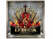 D'Luca Stainless Steel Core Flat Nickel Wound, Ball End Violin String Set 1/4