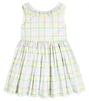 [Bonpoint] Bonpoint Allison checked cotton dress Y 10 multicoloured