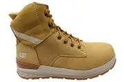 Caterpillar Mens Leather Impact Zip Carbon Composite Toe Work Boots