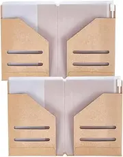[CRASPIRE] 2 Sets 8.3x9 Travelers Notebook Accessories Kit Portable Kraft Paper Passport Holder Card Sleeve Transparent Pouch PVC File Folder Nylon Elastic Strap Organizer for TN Storage Accessory