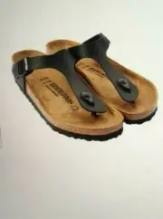 Birkenstock Ladies Gizeh Flip Flop Thong Black Size 39 New