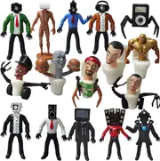 Skibidi Toilet 16pc Action Figures - Party Decoration Toy Set