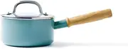 GreenPan Mayflower Healthy Ceramic Nonstick 18cm Covered Saucepan, Induction Safe, Sky Blue
