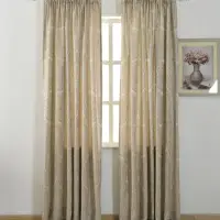 在飛比找momo購物網優惠-【伊美居】文藝復興緹花單層半腰窗簾 130x165cm-2件