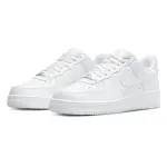 【NIKE 耐吉】AIR FORCE 1 07 全白 皮革 經典款 休閒鞋(CW2288-111)