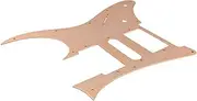 Aluminum Alloy Guitar Pickguard, Anti Scratch HSH Electric Guitar Scratch Plate, sturdy Pick Guard with Pre Installed Pickup Guard (Gold)