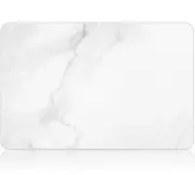 Large Stone Drying Mat for Kitchen Counter Wide Use - White Marble - 23.6"x 5.4"