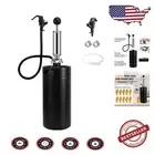 Durable 128 Oz Stainless Steel Mini Keg with Efficient Beer Tap - Matte Black