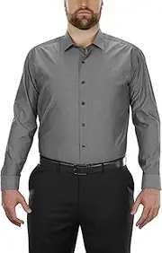 [Kenneth Cole] Men's Unlisted Dress Shirt Tall Solid Big Fit