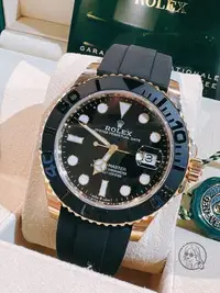 在飛比找Yahoo!奇摩拍賣優惠-Rolex YACHT-MASTER 226658黃金橡膠款